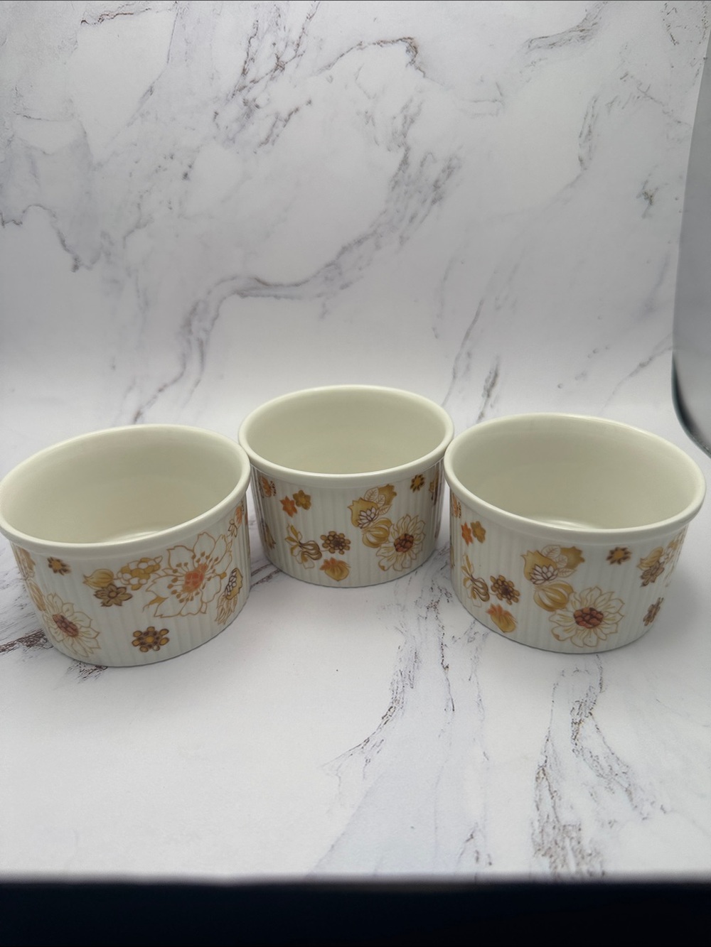 Vintage Royal Doulton Sundance ramekins bowls set of 3 England